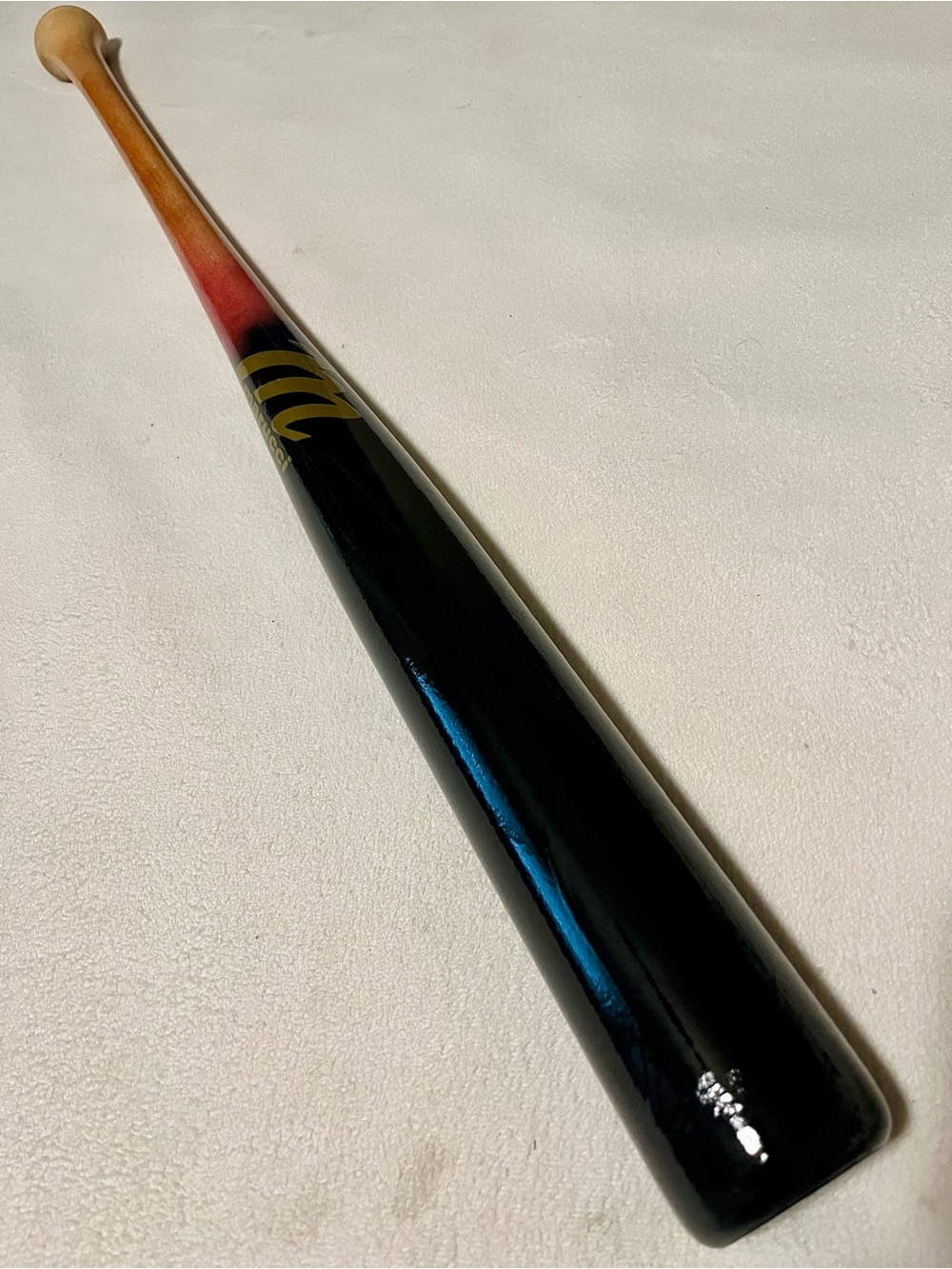 Marucci 33.5”/31oz AP5 Maple Wood  Baseball Bat Custom Blem Black/Natural Red